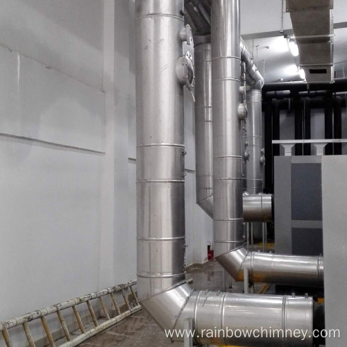 Hotel steam boiler chimney